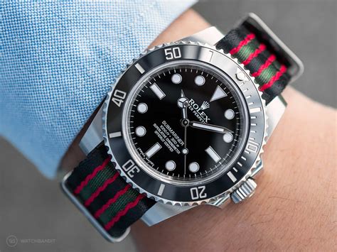 wearing a rolex nato|Rolex nylon strap.